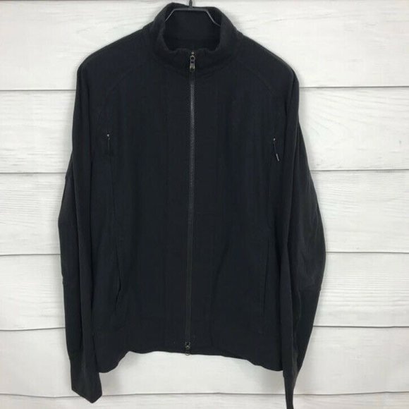 lululemon athletica Other - Lululemon Tactic Jacket Black Size Large L Full Zip Pockets Athletic Casual Mens